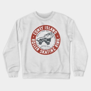 Coney Island Roller Skating Rink / Roller Skates Crewneck Sweatshirt